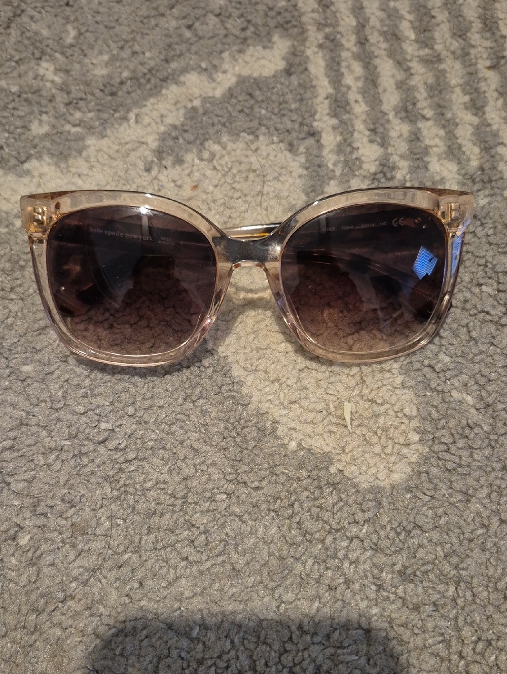 Kate Spade New York KIYA/S sunglasses Pink Llight tortoise and striped frame